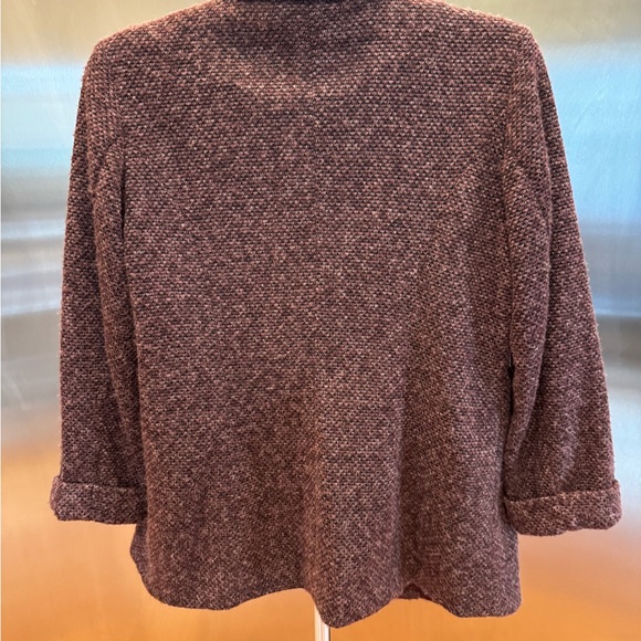 LC Lauren Conrad Maroon Textured Blazer - Picture 5 of 6